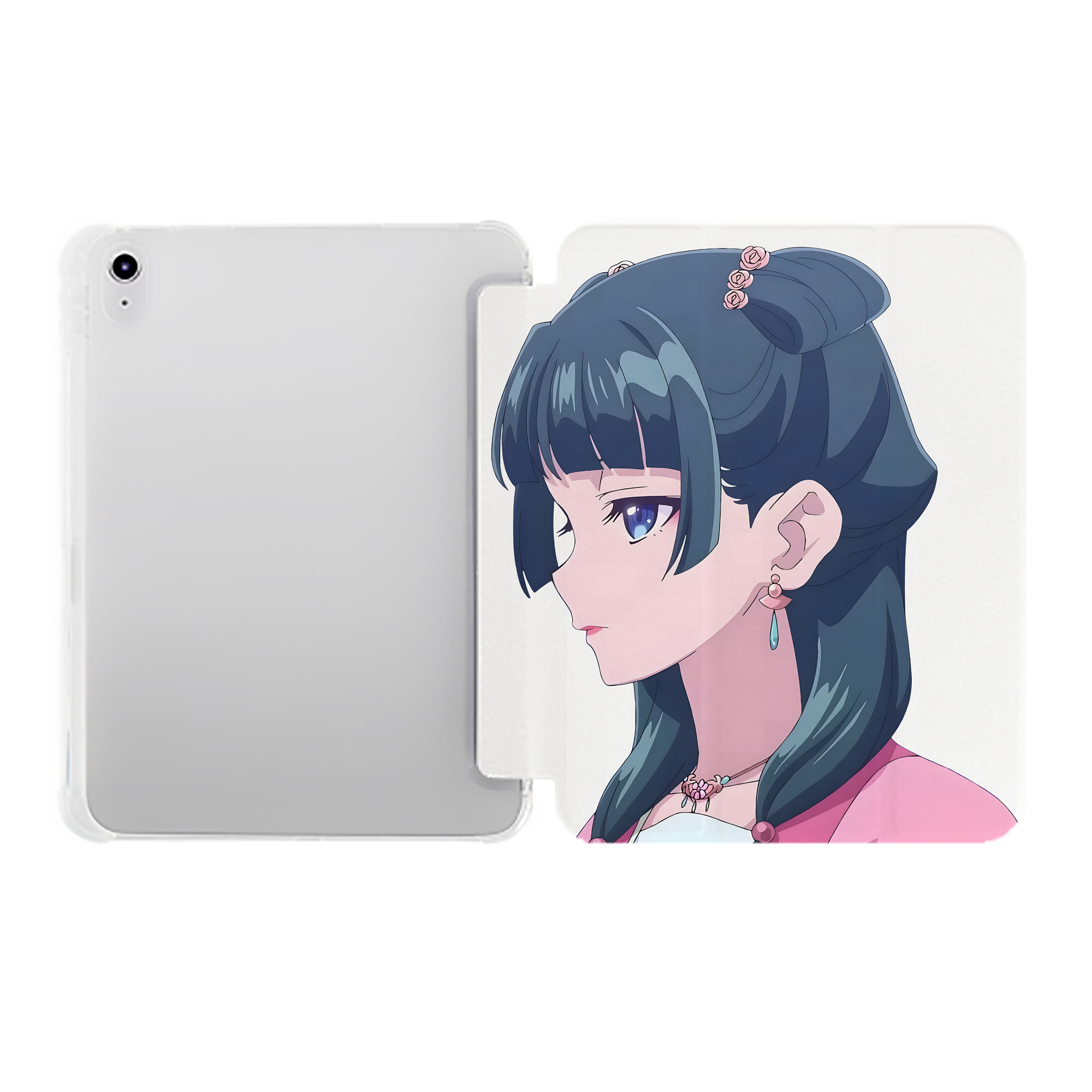 （画像用） 薬屋のひとりごと The Apothecary Diaries IPad ケース ペン収納付き 三つ折りスタンド PUレザー×シリコン 対応機種9.5/10.5/10.9インチ